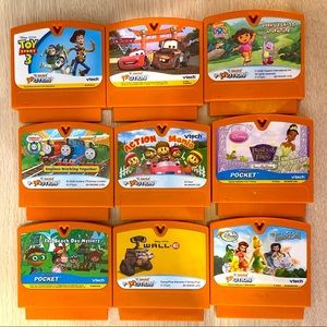 Vtech v.smile 9 learning games lot/bundle for V motion v smile pocket